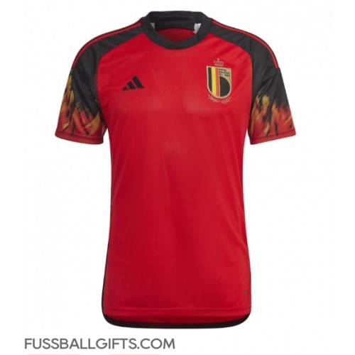 Belgien Fußballbekleidung Heimtrikot WM 2022 Kurzarm